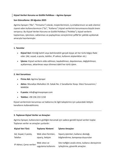 Privacy & Personal Data Protection Policy